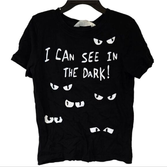 H&M Other - H&M Little Boys Black Spooky Eyes T-Shirt Casual Shirt Graphic Print Kids Tee